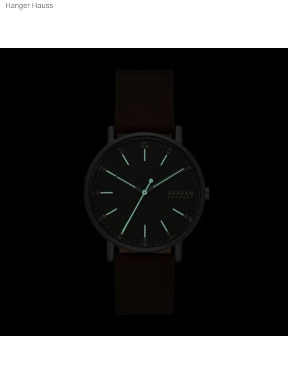Minimalist Stainless Steel Leather Watch 40mm Quartz